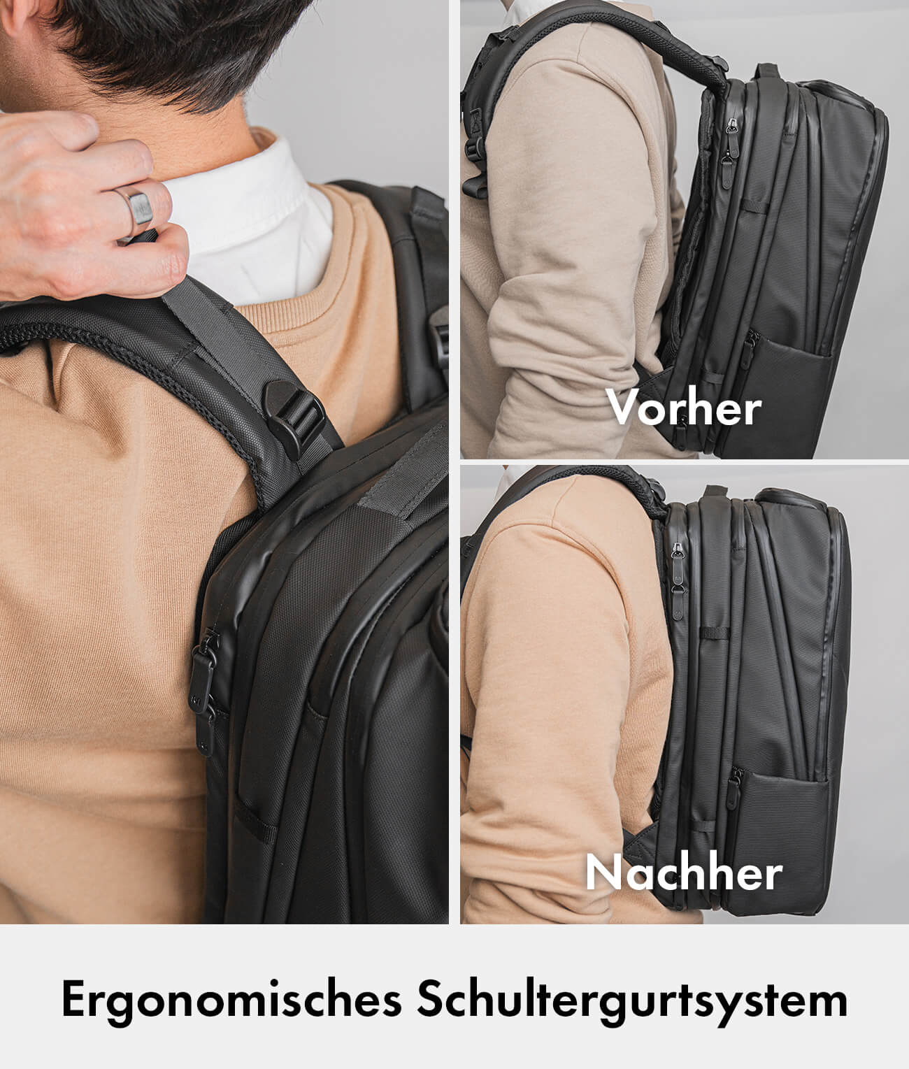 Pro Travel Bundle M – Travel Backpack Pro + Packing Cubes + Toiletry Bag