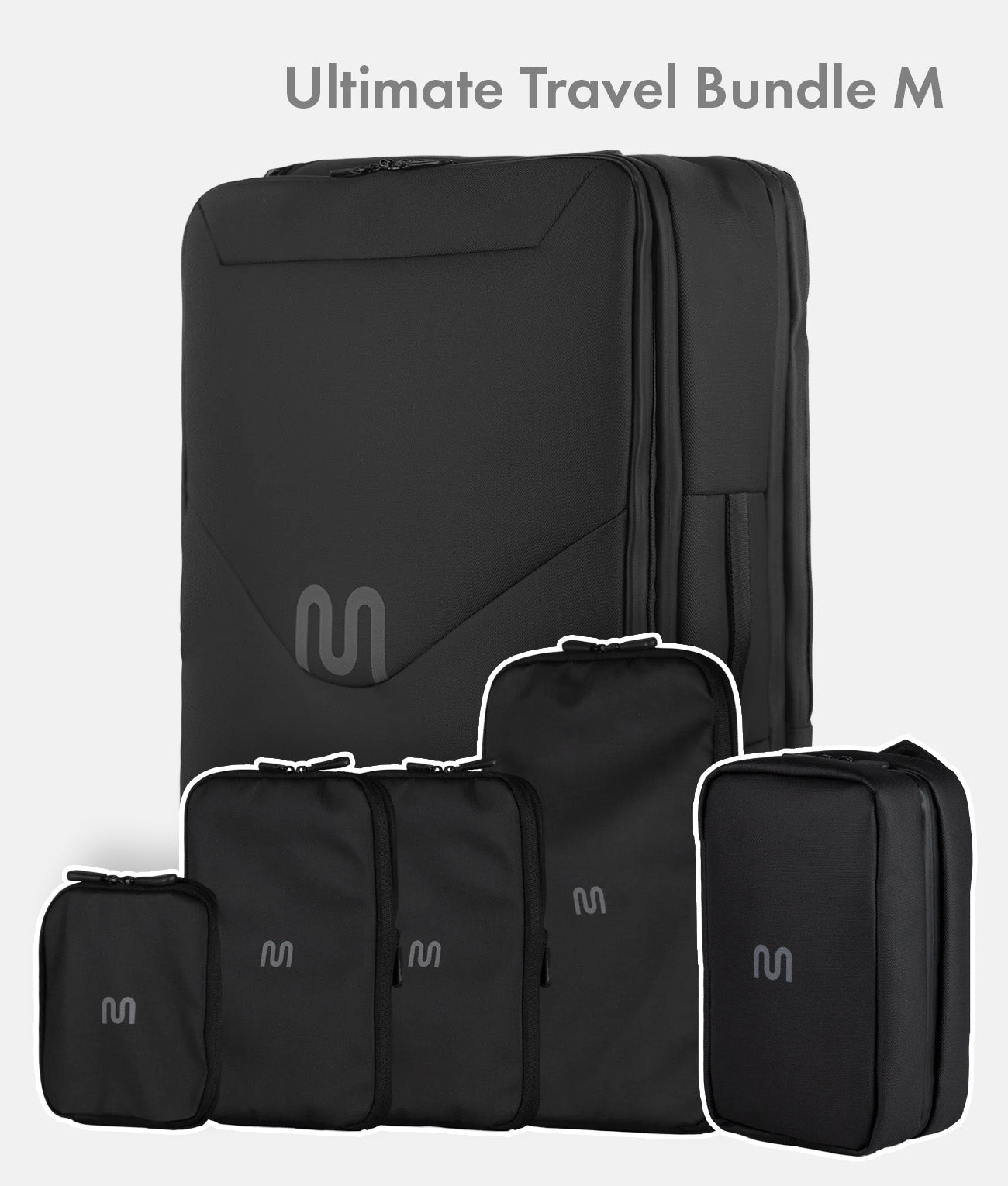 Ultimate Travel Bundle M – Travel Backpack Ultimate 2 + Packing Cubes + Toiletry Bag