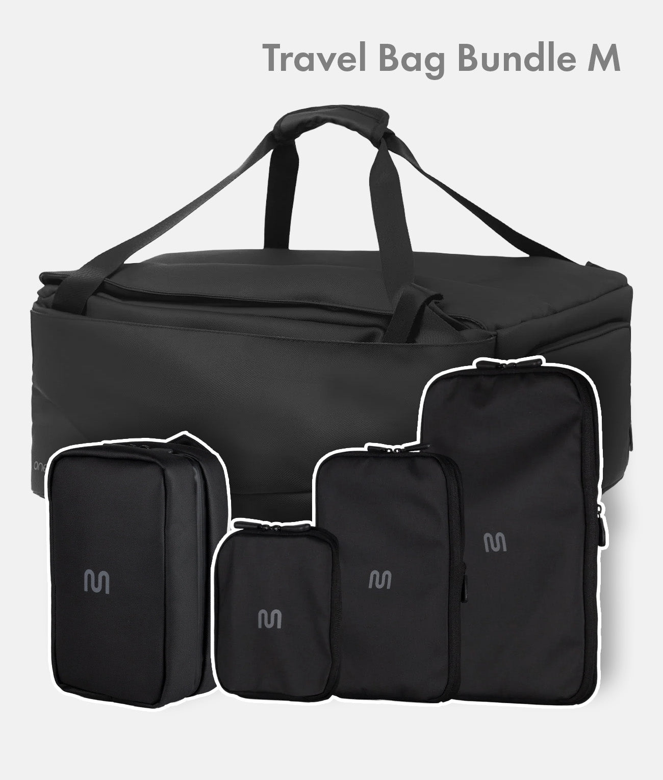 Travel Bag Bundle M – Travel Bag Ultimate + Packing Cubes + Toiletry Bag